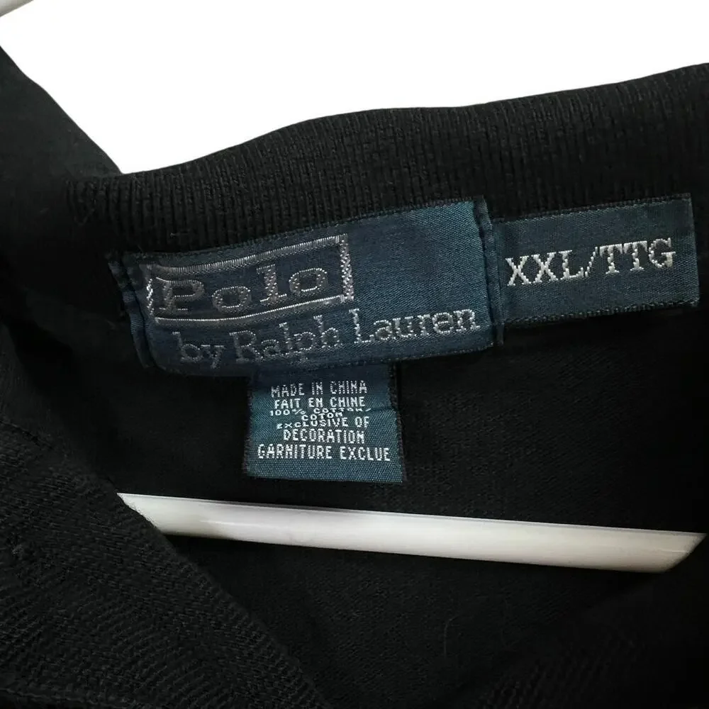 Polo by Ralph Lauren Men's Black Short Sleeve Polo Shirt XXL